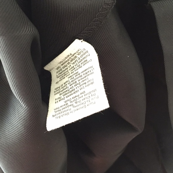 DKNY Black Pleated Wool Dress Size 8 - Picture 7 of 7